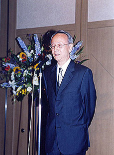服部克久FCA会長　ご挨拶と乾杯